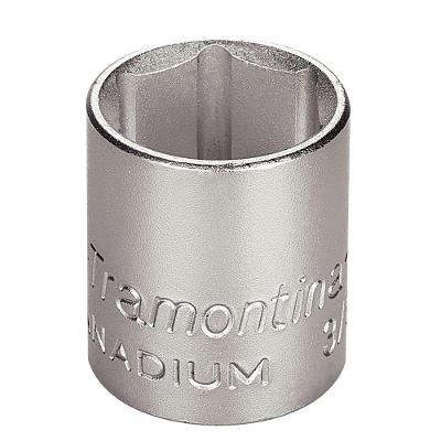 Soquete Sextavado Aço Cromo Vanádio 19mm Encaixe 3/8pol Tramontina Pro Tramontina