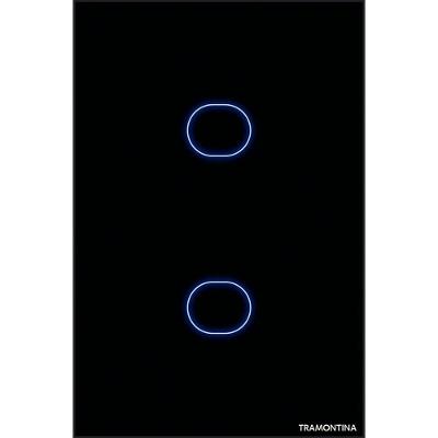 Interruptor Touch Smart Tramontina Preto 2 Canais Tramontina