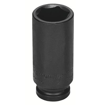 Soquete Impacto Sextavado Longo Aço Cromo Molibdênio 8mm - Encaixe 1/2pol Tramontina Pro Tramontina
