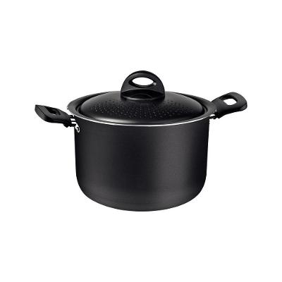 Espagueteira 22 Cm 5,7l Loreto Antiaderente Tramontina Cor:cinza Cinza