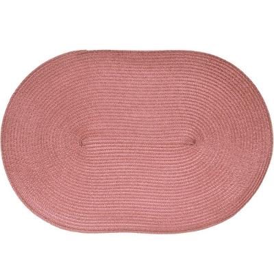 Kit 4 Americano Requinte Liso Para Mesa Oval 30x45cm Rosê