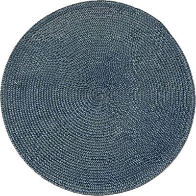 Kit 6 Americano Requinte Liso Para Mesa Redondo 38cm Navy
