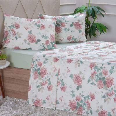 Jogo De Cama Queen 4 Peças 150 Fios Extra Macio 100% Algodão