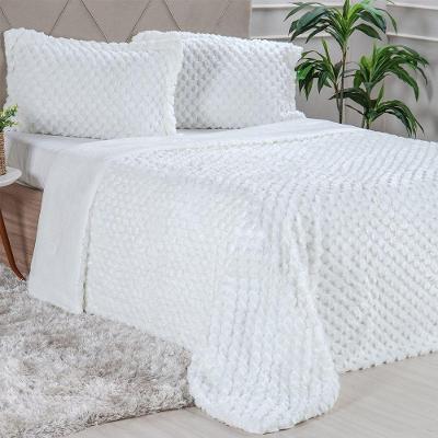 Kit Colcha Queen Luxor Jacquard Toque Macio