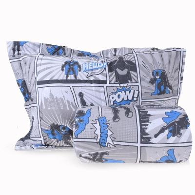 Kit Colcha Infantil Solteiro Em Malha 100% Algodão Heróis