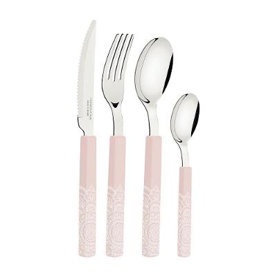 Faqueiro Bliss Com Lâminas Em Inox E Cabos De Polipropileno Linho 16pçs - Tramontina