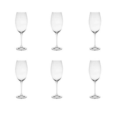 Jogo 6 Taças Para Vinho 510ml Cristal Fulica Bohemia