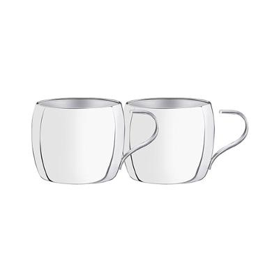 Conjunto De Xícaras Para Chá E Capuccino Em Aço Inox 2pçs - Tramontina -