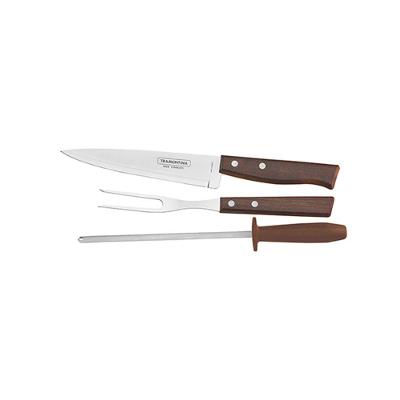Jogo Para Churrasco Em Inox 3pçs - Tramontina