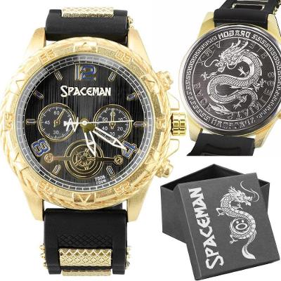 Relogio  Dourado Aço Inox Masculino Grande + Caixa Casual Pulseira Ajustavel Social Silicone