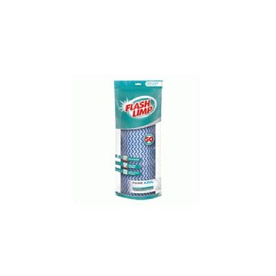 Rolo De Pano Multiuso Azul 50pçs - Flashlimp