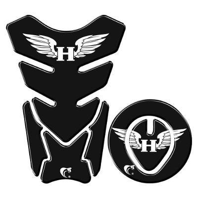 Protetor Tanque E Bocal Adesivo Moto Honda Asa Ano Até 2017 Preto Cor Preto