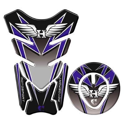 Protetor Tanque E Bocal Adesivo Moto Honda Até 2017 Azul Cor Azul