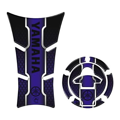 Kit Protetor Tanque E Bocal Adesivo Moto Yamaha Fz25 2023/2024 Azul Cor Azul