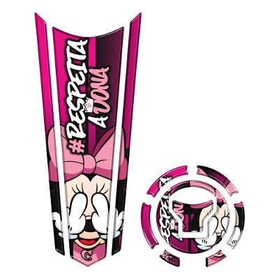 Adesivo Protetor Tanque E Bocal Gravata Honda Ano Acima 2018 Minnie Cor Rosa