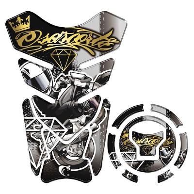 Kit Protetor Tanque Adesivo Moto Honda Acima 2018 Dourado Cor Dourado
