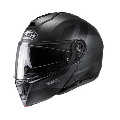 Capacete Hjc I90 Syrex Preto E Cinza 55 [f016]