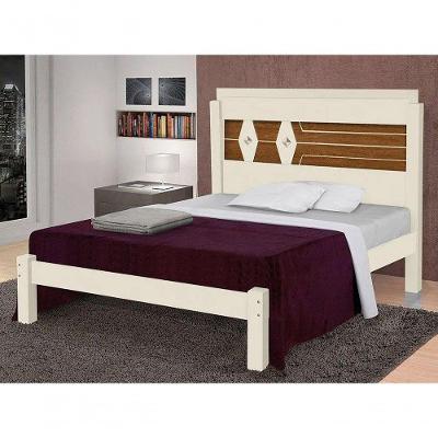 Cama Casal Lívia Off White-canela - Carmolar