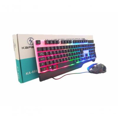 Kit Teclado E Mouse Rgb Ka-688