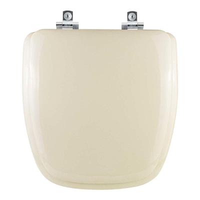 Tampa De Vaso Almofadado Soft Close Fit Bege Claro Para Bacia Celite