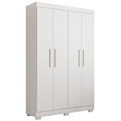 Guarda Roupa Roupeiro Flórida 4 Portas 3 Gavetas Tigus Baby Branco