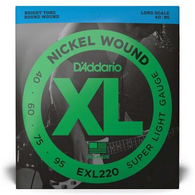Encordoamento Para Contrabaixo D Addario Exl220 Aço .040