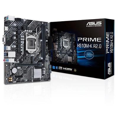 Placa Mãe Asus Prime H510m-k R2.0, Intel 10ª-11ª Geração, Lga1200, Ddr4, Matx