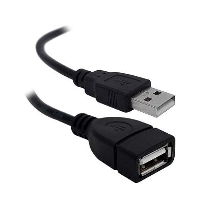 Cabo Extensor Usb 2.0 X-cell, Usb Macho X Usb Fêmea, 2m, Preto - Xc-m-f-2m
