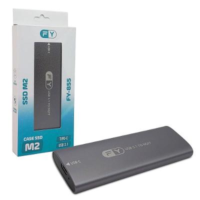 Gaveta Para Ssd Ngff M.2 Gv Brasil, Usb 3.1, Tipo C, Prata - Gvt.39401