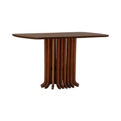 Mesa De Jantar Denver Tampo Retangular 136x80cm Amêndoa