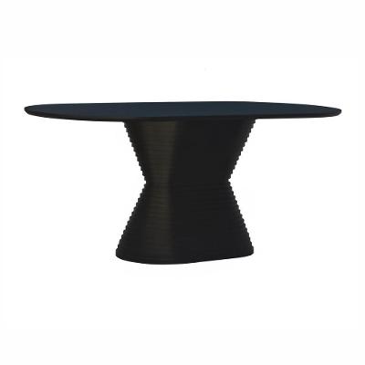 Mesa De Jantar Apollo Tampo Oblongo 180x90cm Preto