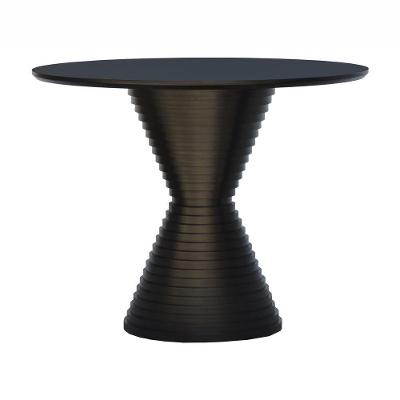 Mesa De Jantar Apollo Tampo Redondo ø100 Preto