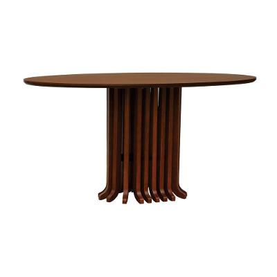Mesa De Jantar Denver Tampo Oval 160x90cm Amêndoa
