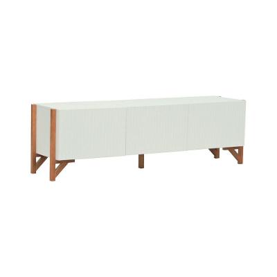 Rack 3 Portas Decor Off-white-amêndoa