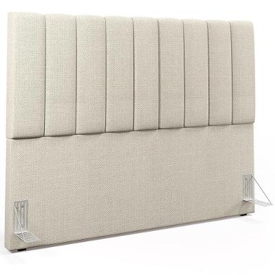 Cabeceira Cama Box Casal 140 Cm Dália W01 Linho Champagne