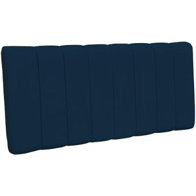 Cabeceira Casal 140cm Dubai W01 Azul Marinho