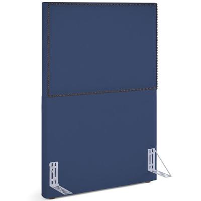 Cabeceira Cama Box Solteiro 100 Cm Suede Azul Marinho