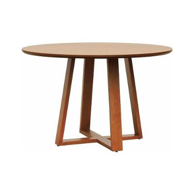 Mesa De Jantar Madri Madeira Maciça - Amêndoa Tampo 150 Laminado Envernizado Cinamomo