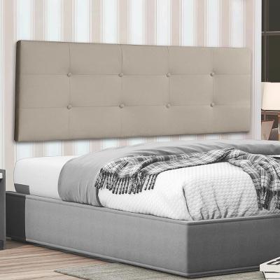 Cabeceira Painel Casal 1,40m Berlim Suede Bege Dal Poz Estofados