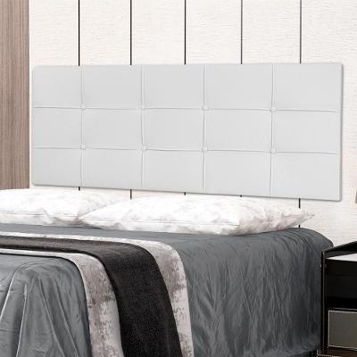Cabeceira Painel Casal Queen 1,60m Roma Material Sintético Branco Dal Poz Estofados