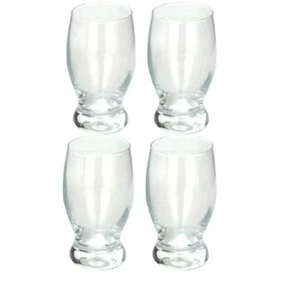 Jogo 4 Copos De Vidro Agua Cerveja Suco 248ml Taça