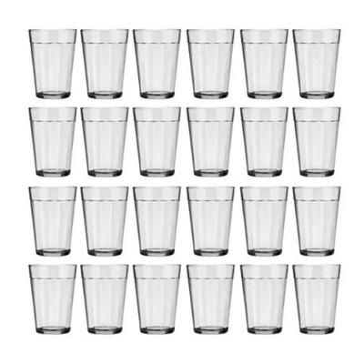 Jogo 24 Copos De Vidro Americano Tradicional Nadir Figueiredo 190ml Cerveja Boteco Bar