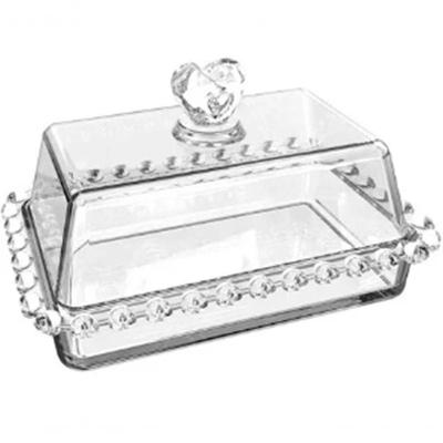 Manteigueira C-tampa De Cristal Coração Lyor 17x10.5x10cm