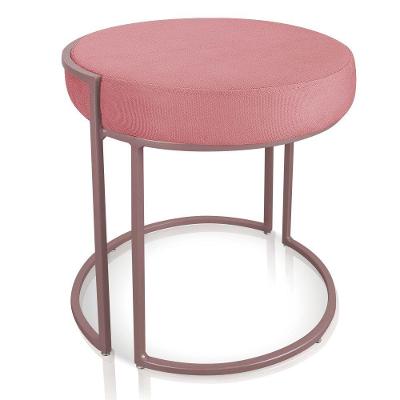 Puff Love Suede Base Rose D´rossi Rose