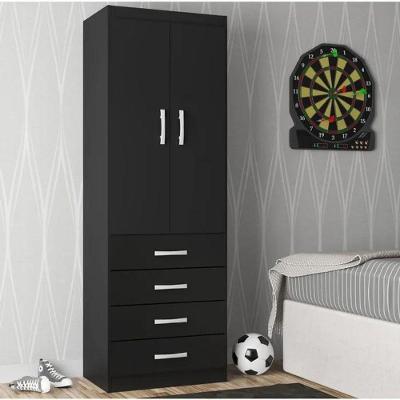 Camiseiro Evidência 2 Portas 4 Gavetas - Black Black