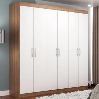 Guarda Roupa Casal Montreal 6 Portas 2 Gavetas Internas - Demolição - Branco Demolição - Branco