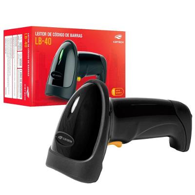 Leitor De Código De Barras C3tech, Usb, 1d, Laser, Preto - Lb-40bk