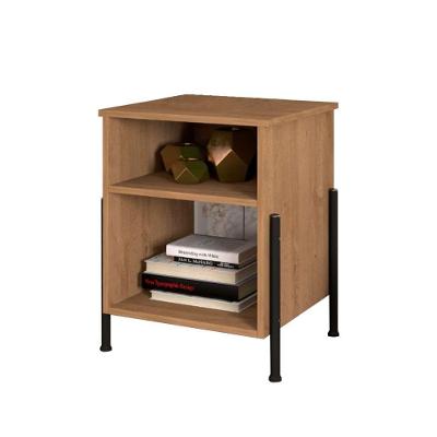 Mesa De Cabeceira Viena New Com 2 Prateleiras Para Quarto