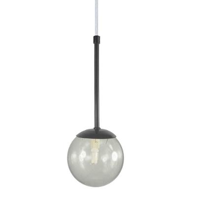 Pendente Globo Esfera De Vidro 12cm - Preto - Vidro Fume