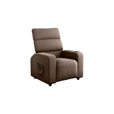 Poltrona Reclinável Sala Cadeira Mx 67 Pulse Veludo Marrom Matrix Original